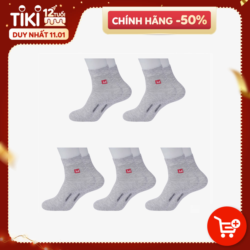 Hình ảnh Combo 5 Đôi Tất Nam Vớ Nam Cổ Dài Sợi Cotton Cao Cấp Chống Hôi Chân, Không Xù, Không Bai Dão (Cùng Màu)