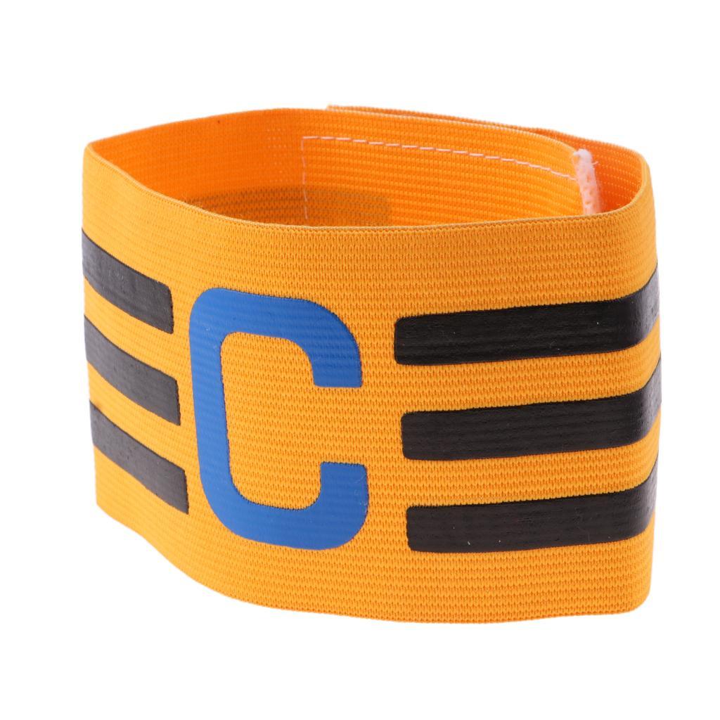 2pcs Football Soccer Elastic Captain Armband Basketball Player Bands Orange