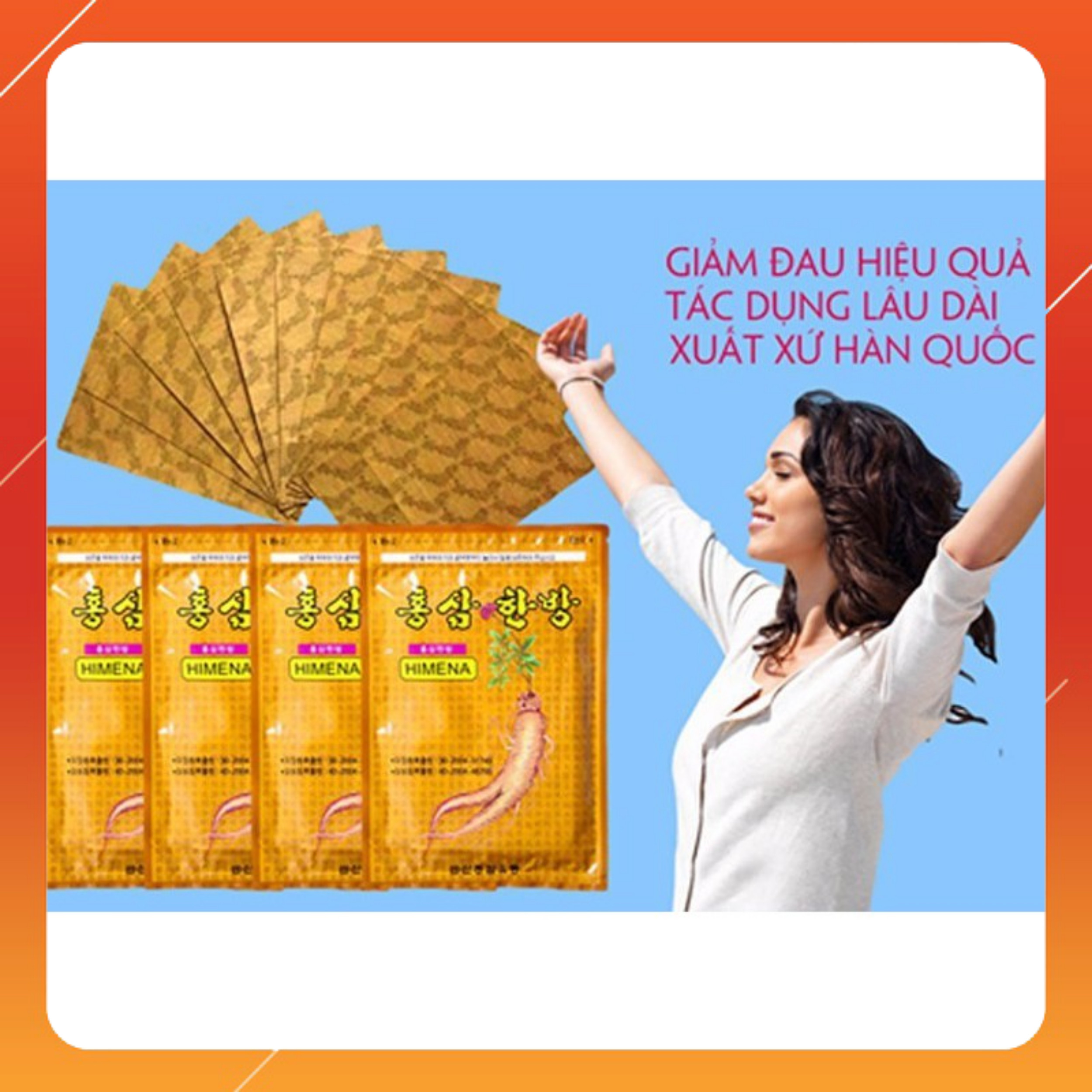 Cao dán hồng sâm Hàn Quốc - 20 miếng/gói
