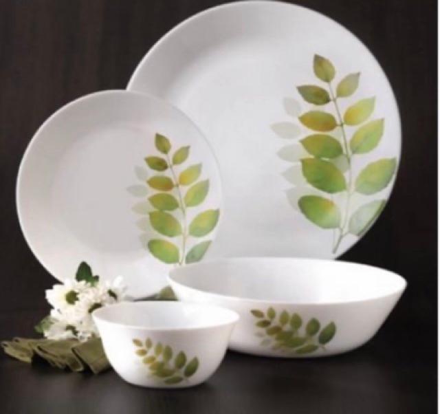 Bộ chén đĩa thủy tinh Diva Ivory A.S 12 món