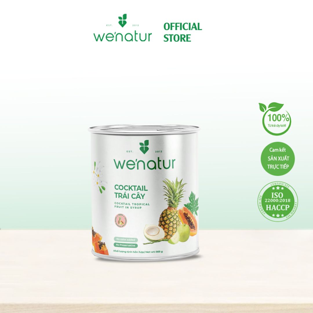 Cocktail Trái Cây Nhiệt Đới Đóng Lon we'natur 565g