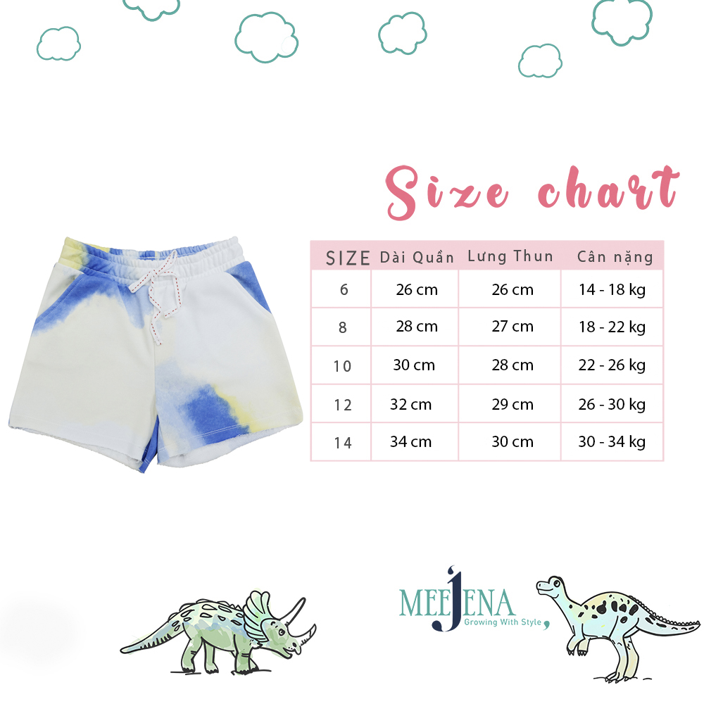 Quần Bé Gái LOANG màu từ 18 - 34 kg - Vải Chân Cua - MEEJENA  - 2152