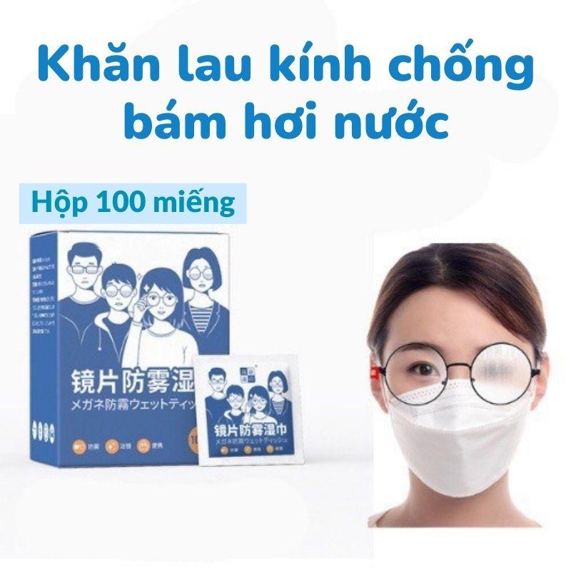 HỘP 100 KHĂN LAU KÍNH NANO CHỐNG BÁM HƠI NƯỚC, VÂN TAY CÔNG NGHỆ NHẬT BẢN LÀM SẠCH KÍNH