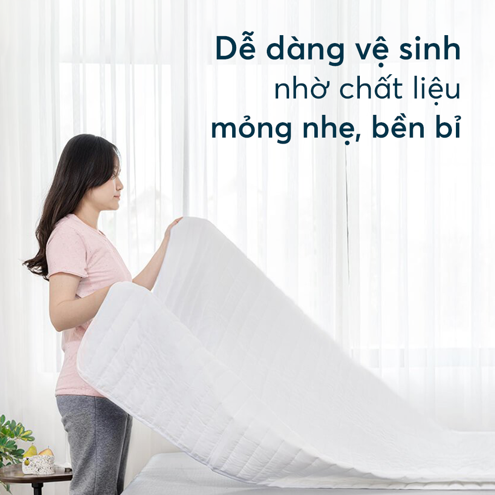 Tấm Bảo Vệ Nệm (Mattress Protector) Ru9 Chống Thấm Tuyệt Đối, Mềm Mại