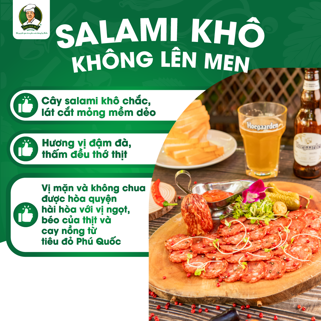 [Chỉ Giao Hà Nội] Salami Tiêu đỏ 200g