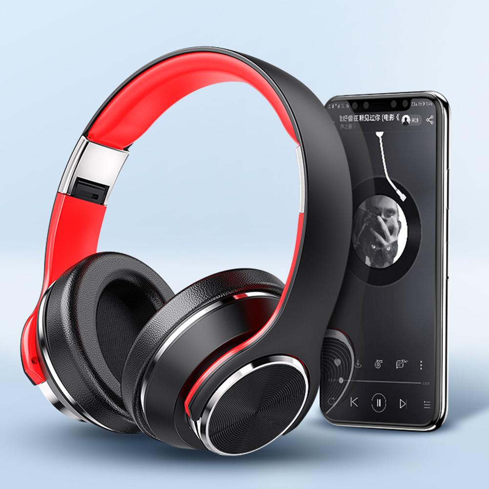 Tai Nghe Gaming Chụp Tai Headphone Máy Tính Máy Tính Game Thủ Tai Nghe Trên Tai Bluetooth-Tương Thích Có Thể Gấp Gọn Tai Nghe Chơi Game
