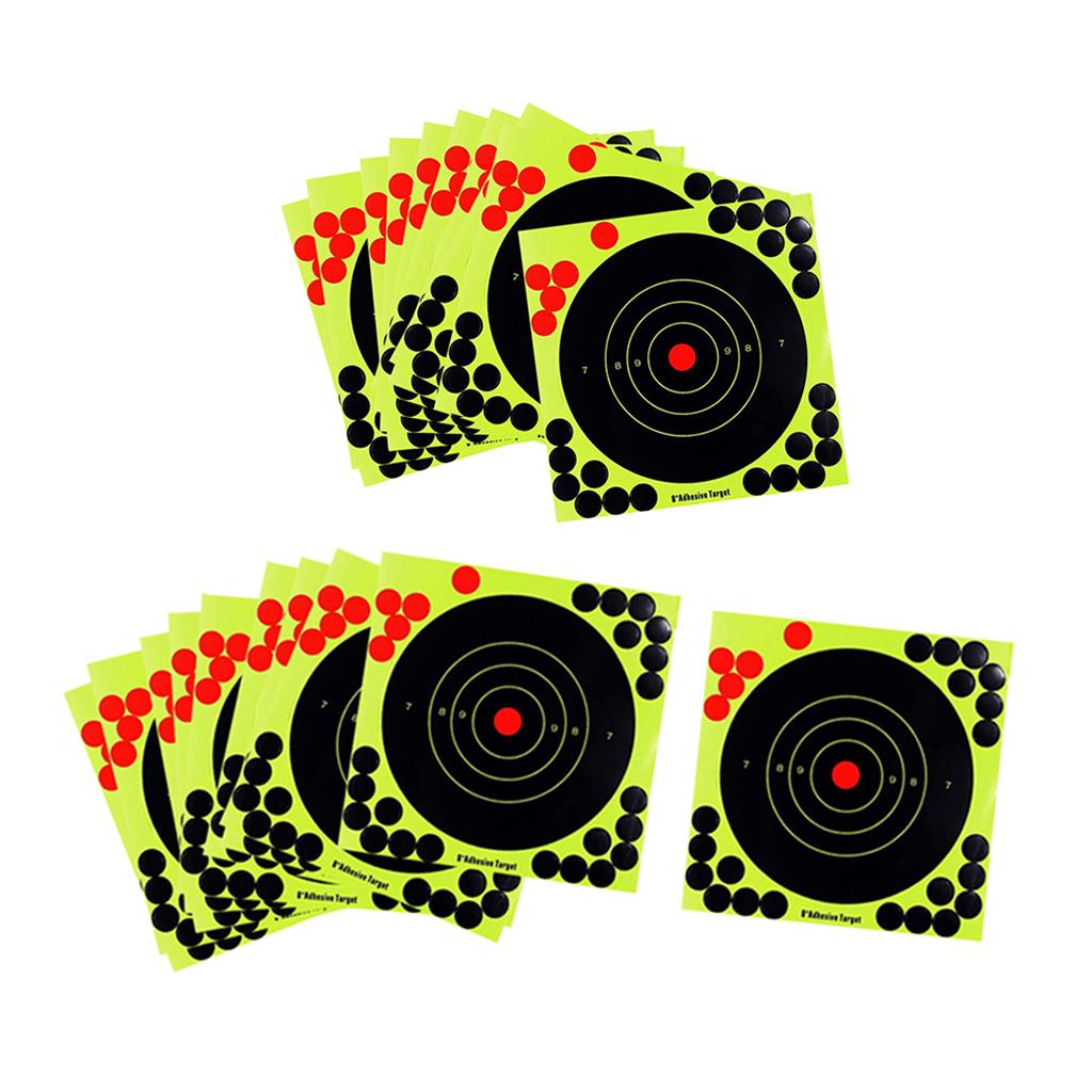 20 Pcs Splatter Reactive Self Adhesive Shooting Targets Gun