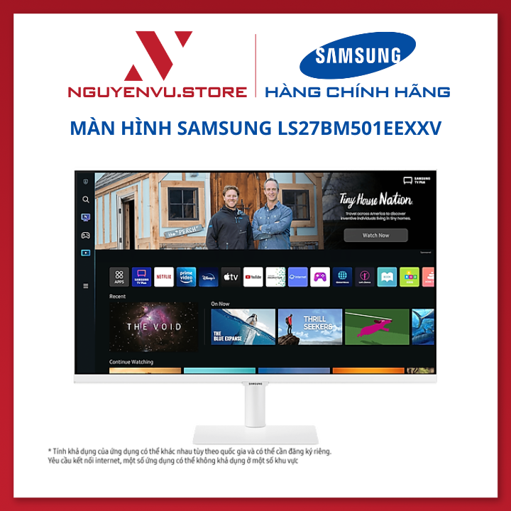 Màn hình thông minh Samsung LS27BM501EEXXV 27 inch (FHD/VA/60Hz/4ms/LOA) - Hàng chính hãng