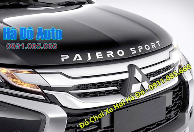 Chữ Nổi Pajero Sport Dán Nắp Ca Pô - Tem Chữ Pajero Sport Dán Ca Pô