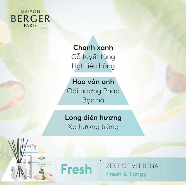 Maison Berger - Tinh dầu khuếch tán hương Zest of Verbena - 200ml