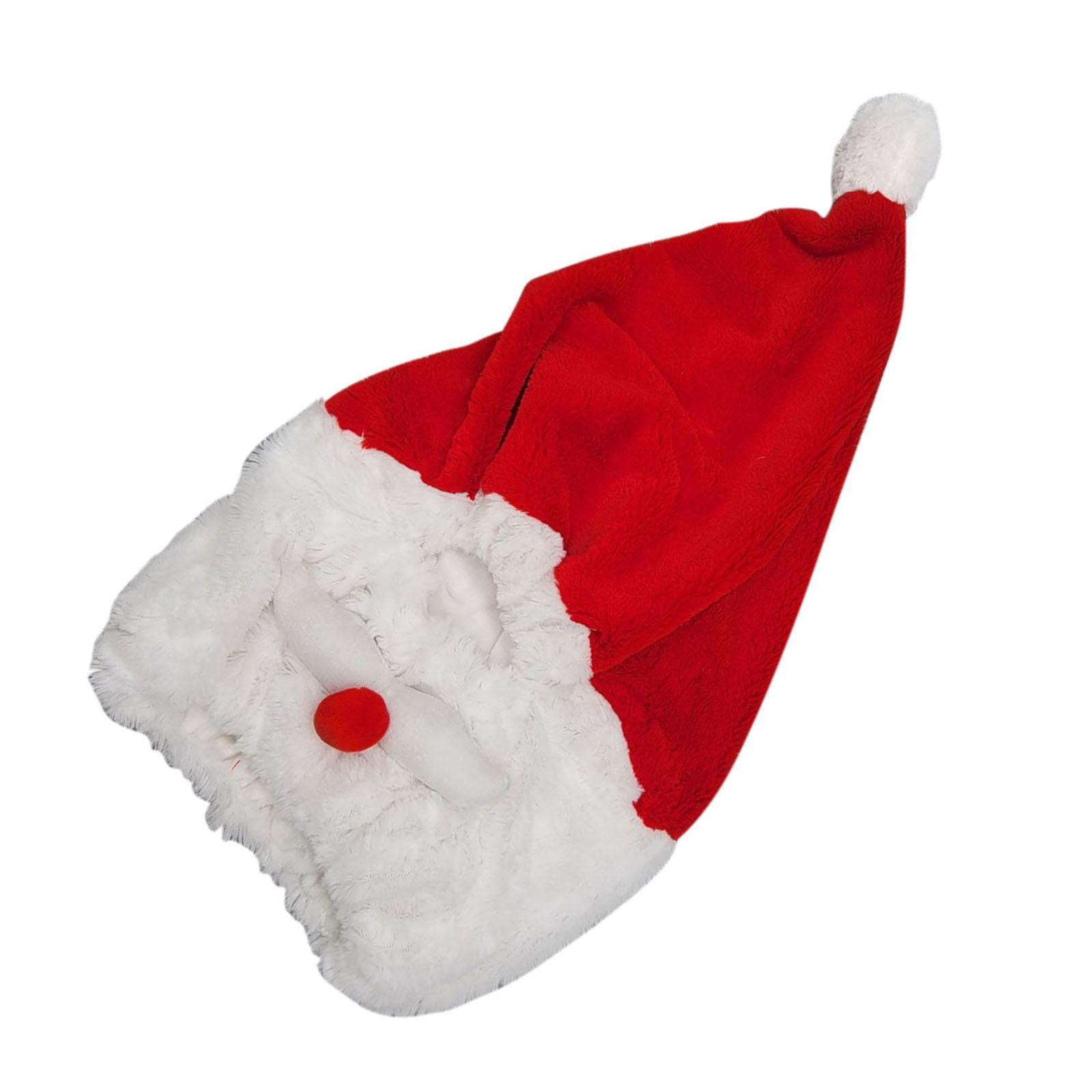 Santa Motorcycle  Cover, Funny  Cover, Motorcycle Full Face Christmas Hat, Santa Claus Xmas Hat Motorcycle  Covers Decoration Accs