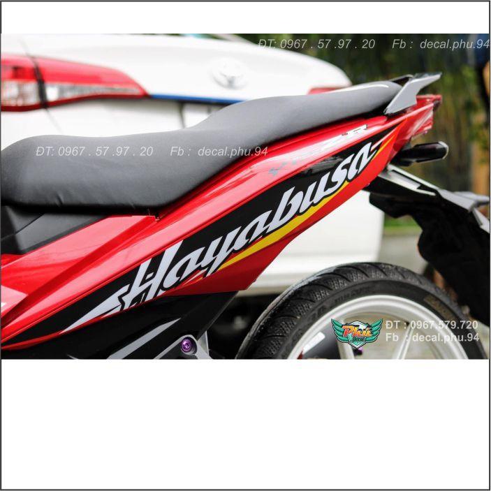 Tem Rời Exciter 150 Đỏ đen Hayabusa