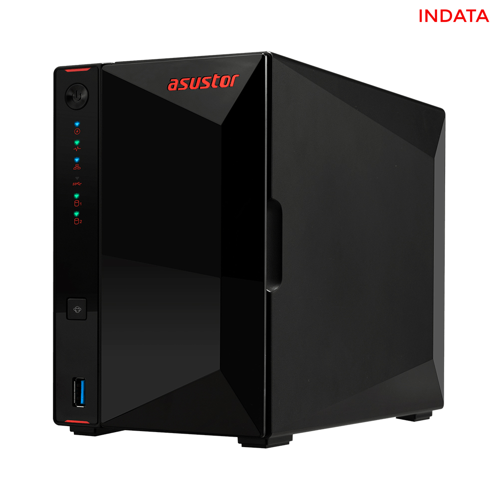 Bộ lưu trữ mạng NAS Asustor Nimbustor2 AS5202T CPU Intel Dual-core, 2GB Ram upgradable, 2x2.5Gbps, 2 khay ổ cứng - Hàng chính hãng