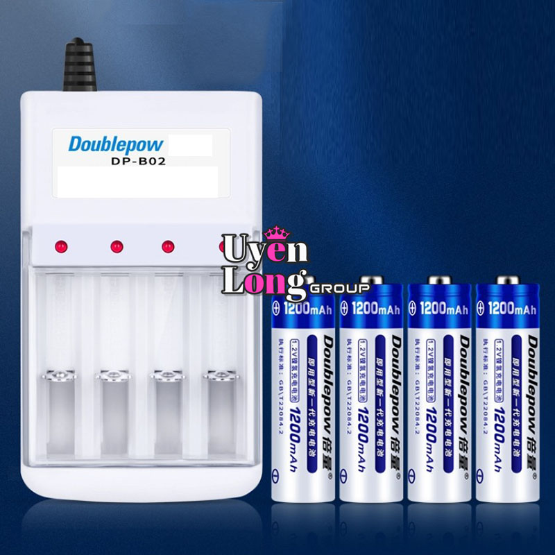 Bộ Pin Sạc + Đế Sạc Loại AA, AAA 1200mAh, Sạc Nhanh, Ứng Dụng Rộng Rãi Cho Nhiều Sản Phẩm Và Thiết Bị