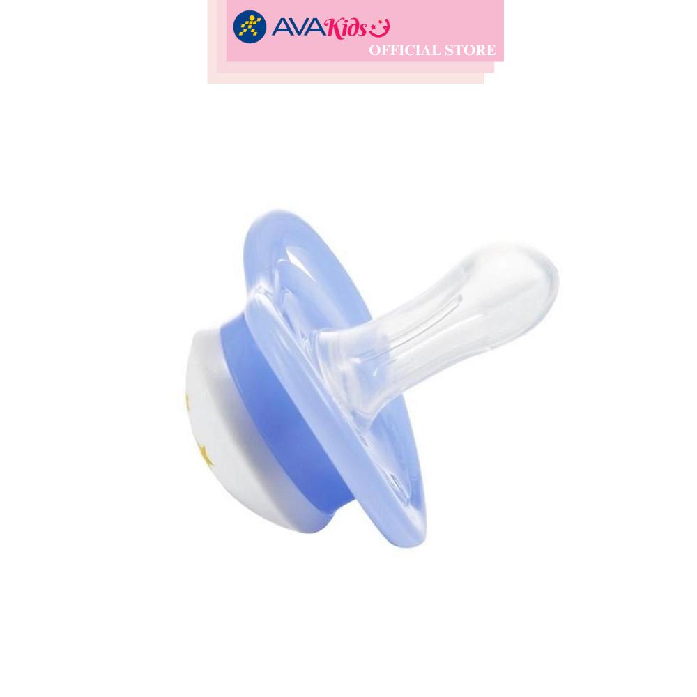 Ti ngậm Pigeon kèm nắp Mini Light size M (6 - 12 tháng) - Màu ngẫu nhiên