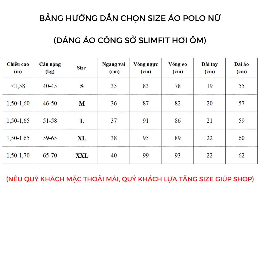 Áo polo nữ ADINO màu trắng phối viền chìm vải cotton co giãn dáng công sở slimfit hơi ôm trẻ trung APN03