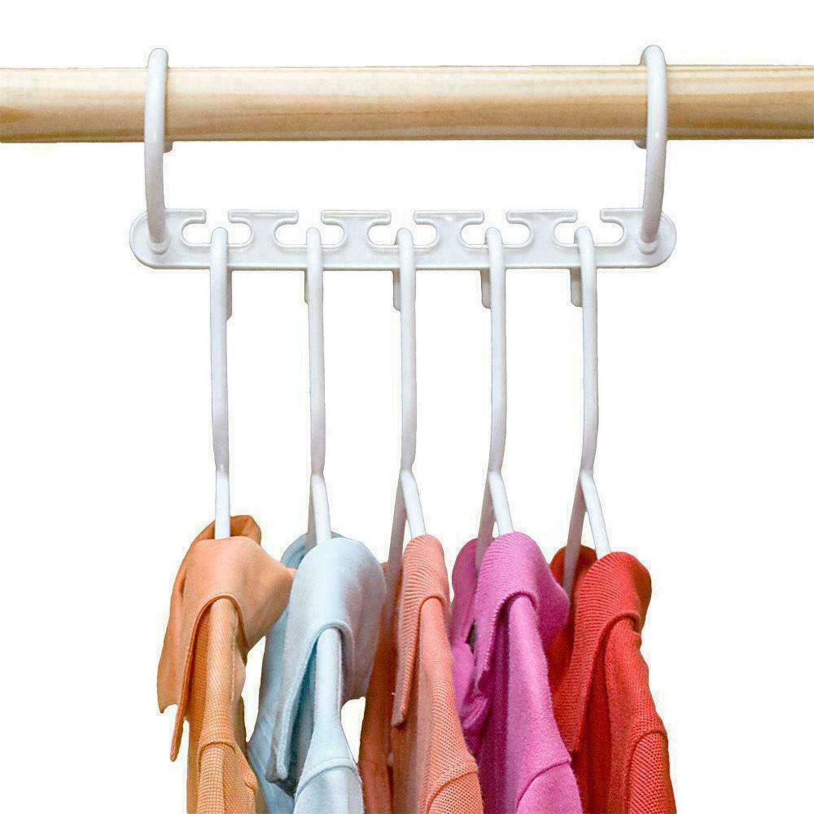 8 Móc treo quần áo bằng nhựa PP chịu lực để đựng được nhiều đồ