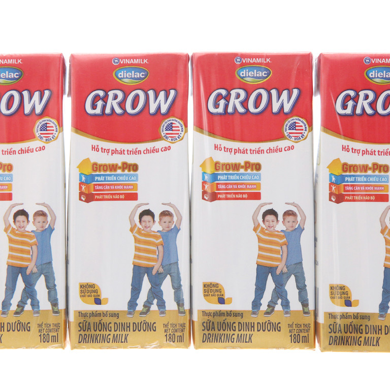 THÙNG 48 HỘP SỮA BỘT PHA SẴN DIELAC GROW 180ML