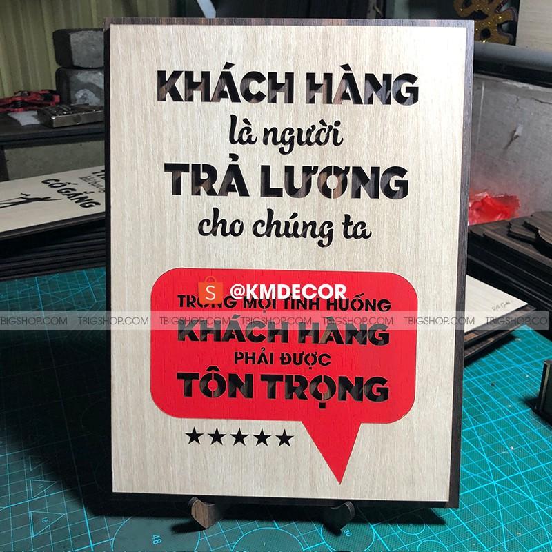 Bộ 2 tranh gỗ treo văn phong tạo động lực cho nhân viên kinh doanh