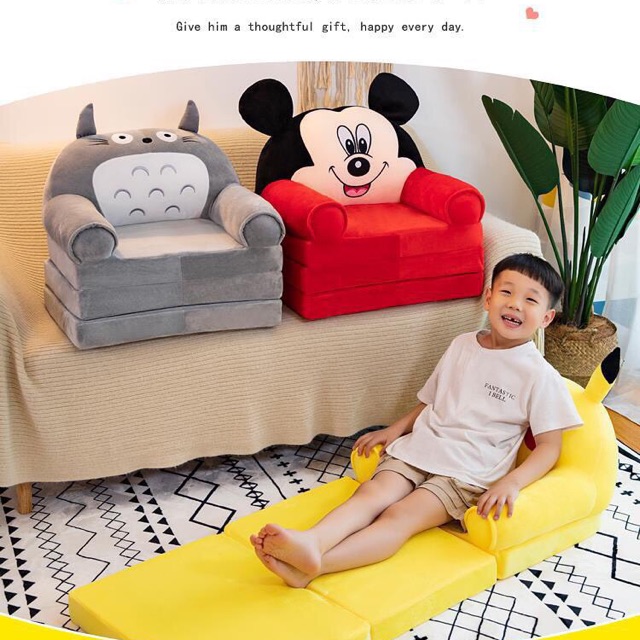 Sofa Giường - Ghế Lười Đệm Ghế Hình Thú Cho Bé 3 Tầng - Anhlam Store