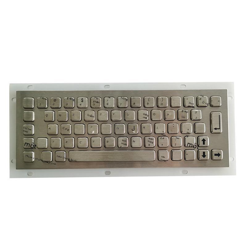 Khuyến mãi DX-65A bàn phím kim loại máy tính công nghiệp bằng thép không gỉ cài đặt nhúng với bàn phím thiết bị đầu cuối tự phục vụ bàn di chuột