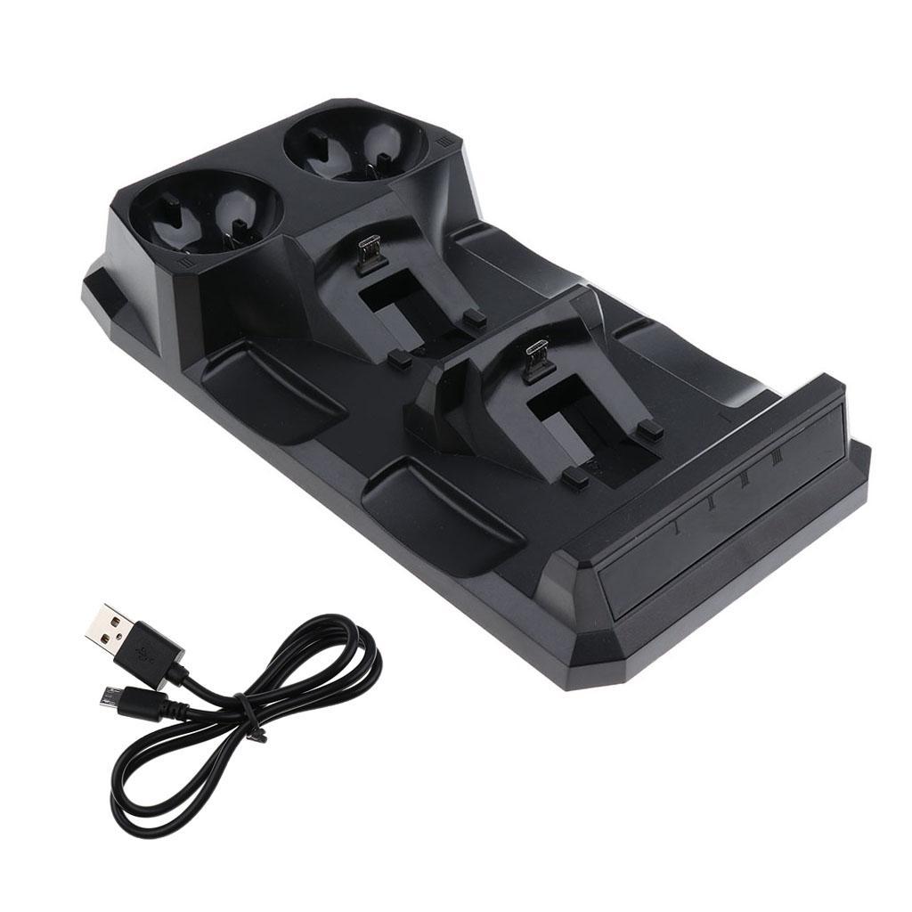 4 In1 Controller Charger, Dual USB Charging Station Charger