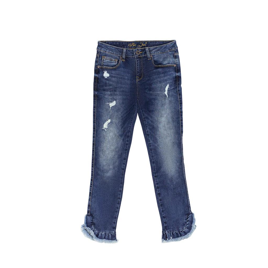 Quần jeans lửng nữ kiểu ống ôm MESSI SJW-746-18
