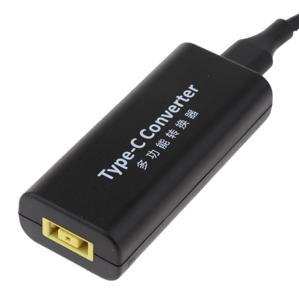 2pcs DC Charger Converter USB C Male to Square USB Female Adapter for