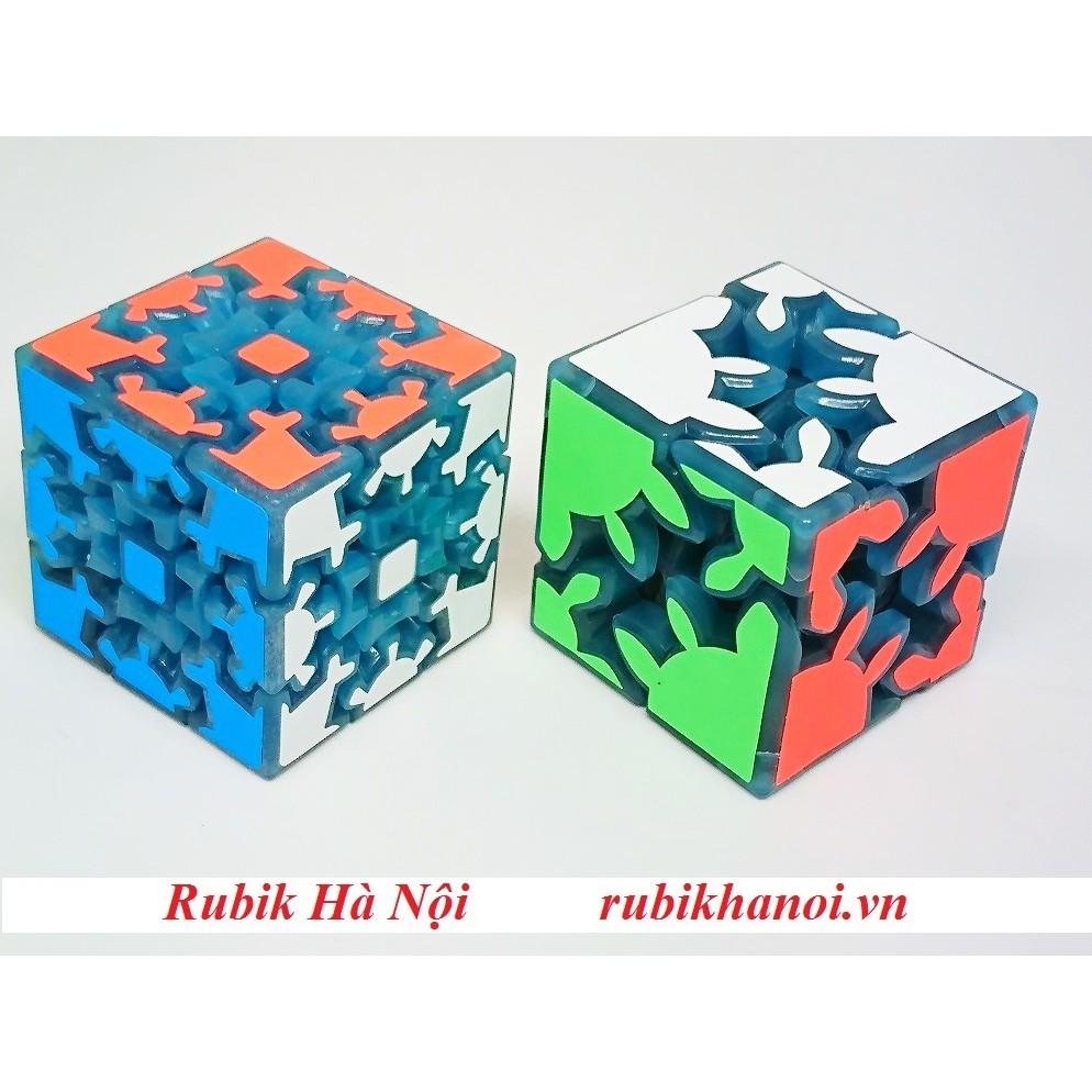 Rubik Gear 2x2x2 Trắng/Dạ Quang Xanh