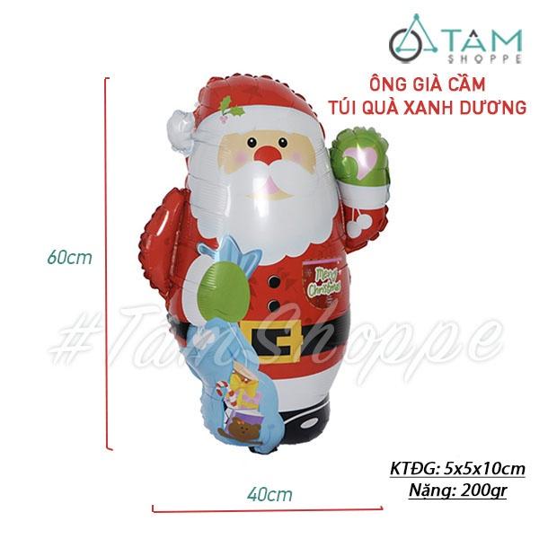 Bóng nhôm Ông già Noel C60cm