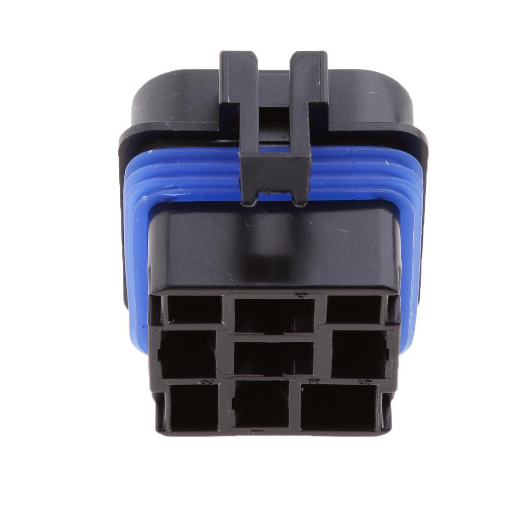 3 Pieces Automotive 40A 5 Pin Relay Socket Connector Holder With Terminals