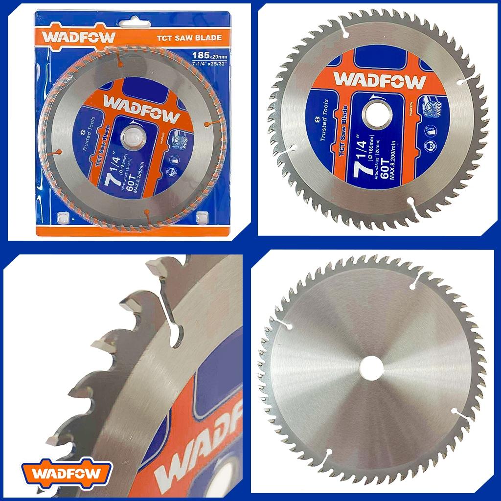 LƯỠI CƯA GỖ TCT 185MM 60T WTC1K03 WADFOW - HÀNG CHÍNH HÃNG