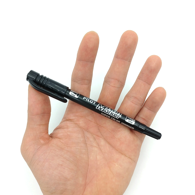 Bút Pilot Lông Dầu Twin Marker Ngòi 0.8 - 2mm- Mực Đen - SCA-TM-