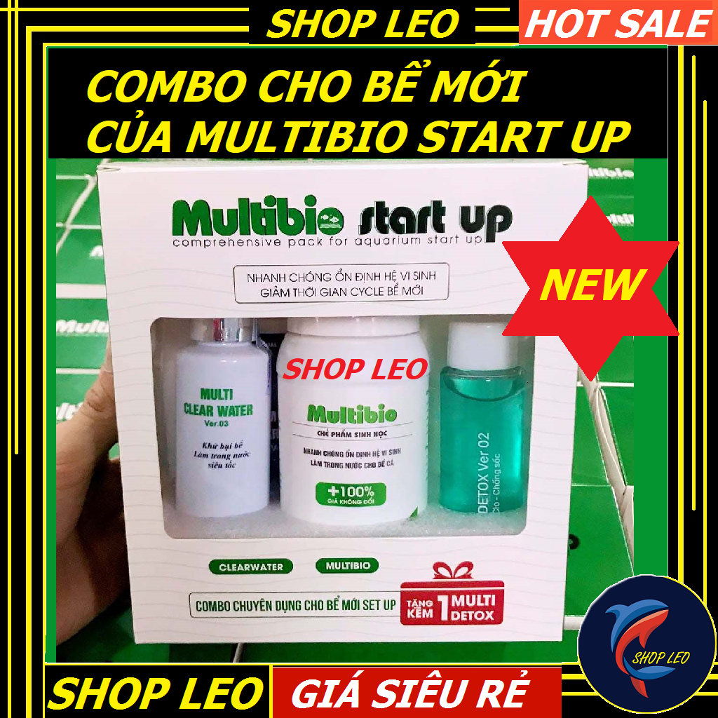 Combo 3 Chai MULTIBIO START UP Dành cho Bể Cá Mới - Combo multiobio chuyên dụng cho bể mới setup - phụ kiện thủy sinh