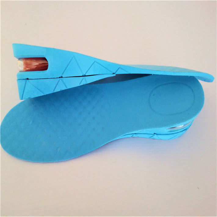Hình ảnh Set 2 miếng độn giày silicon đệm khí êm chân 2 lớp, lót giày cả bàn tăng chiều cao 5cm siêu tiện ích, mã DG2L - màu ĐEN