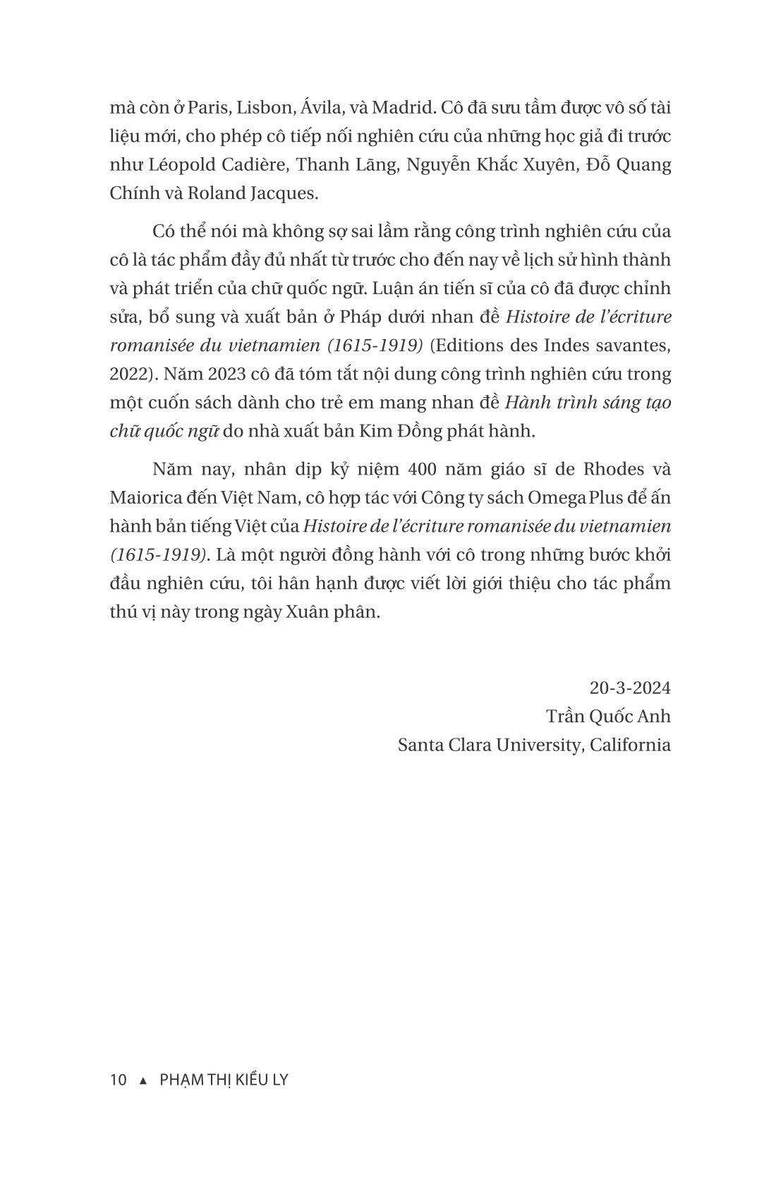 Lịch Sử Chữ Quốc Ngữ 1615-1919