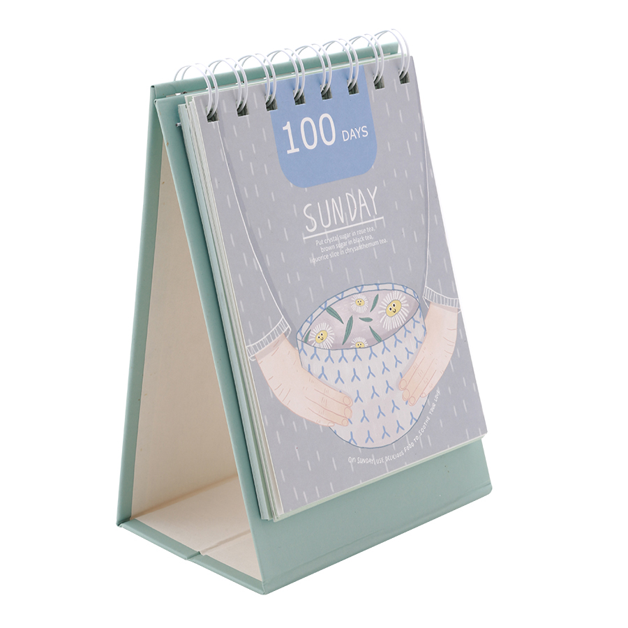 Lịch Kế Hoạch Để Bàn - 100 Days Planner (11.2 x 15.5 cm) - Mẫu Ngẫu Nhiên