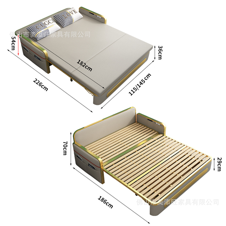 Giường sofa gấp gọn, sofa giường gấp gọn cao cấp có ngăn chứa đồ