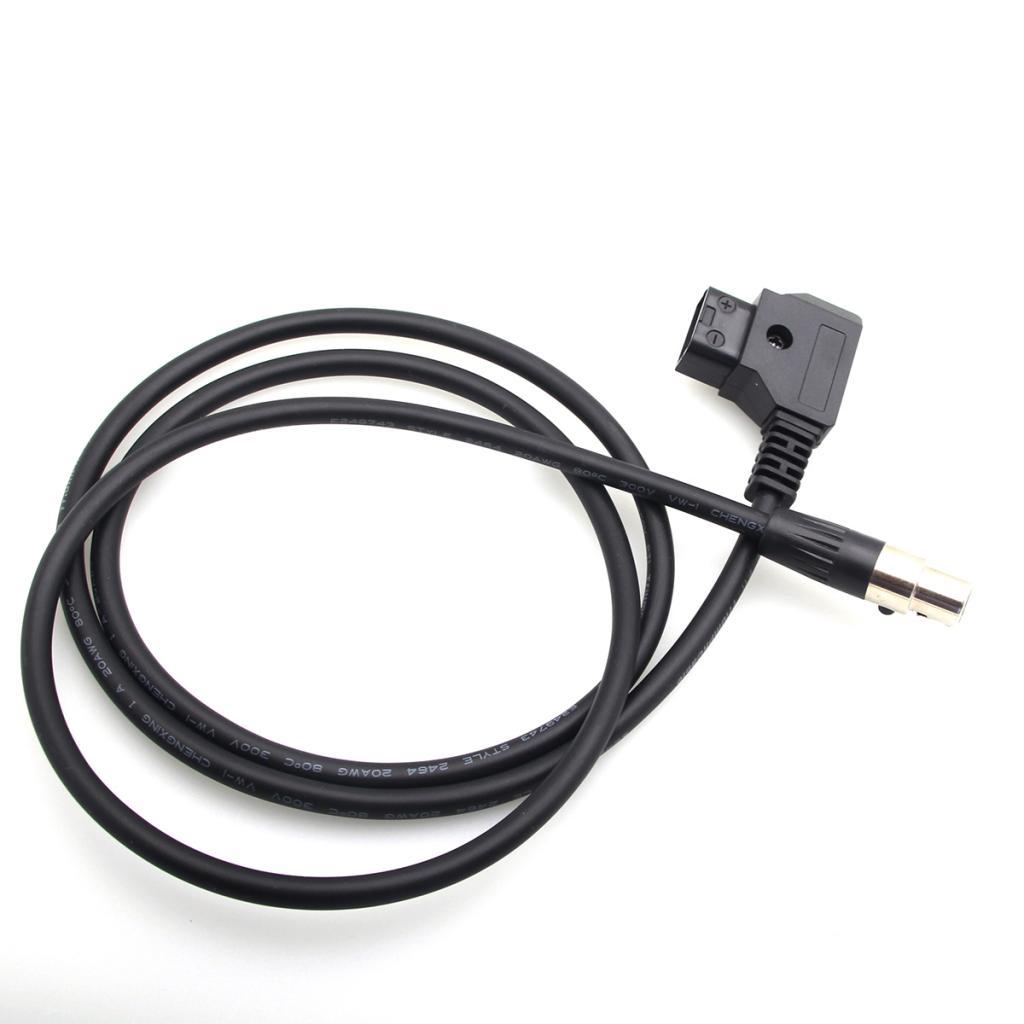 D Tap Male to 4 Pin Mini XLR Female Adapter Power Cable For Camera TVlogic Monitor