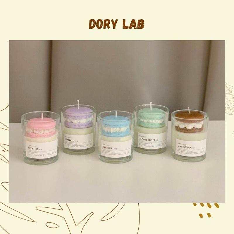 Nến Thơm Handmade Ly Bánh Macaron Màu Sắc - Dory Lab