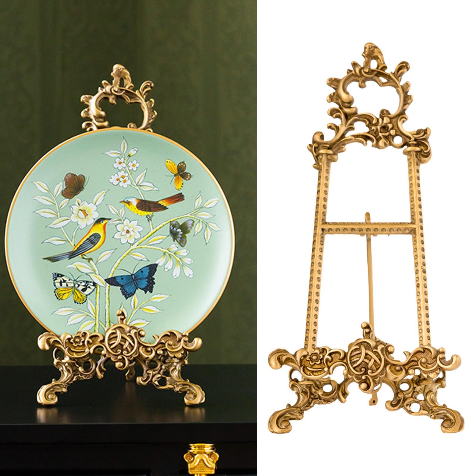 Plate Stands for Display Metal Frame Holders for Decorative Plate Pictures