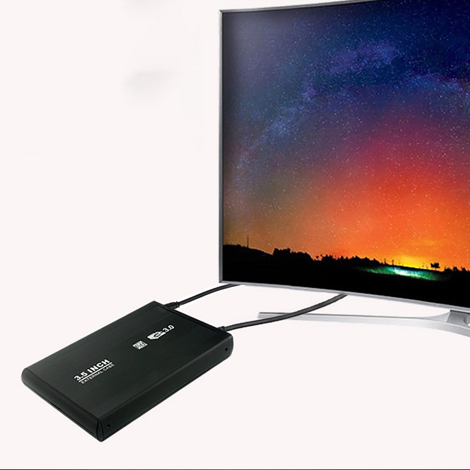 USB 3.0 to SATA External 3.5" HDD Enclosure Case, Easy to Install Protect Your HDD Away Damage