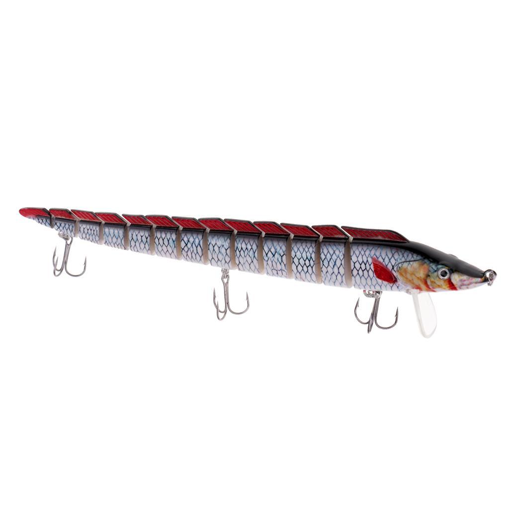 Fishing Bass Lures Multi Jointed Life-like Trout Swimbait Hard Crankbaits