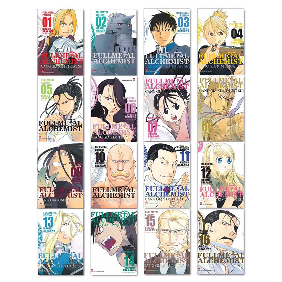 Combo Fullmetal Alchemist - Cang Giả Kim Thuật Sư - Fullmetal Edition (16 Tập)