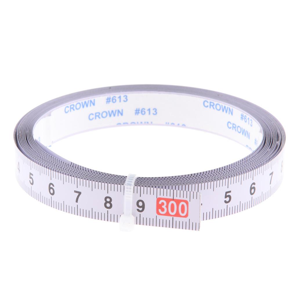 4 Pieces of Self-adhesive Tape Measure Ruler Track Tape for T-rail