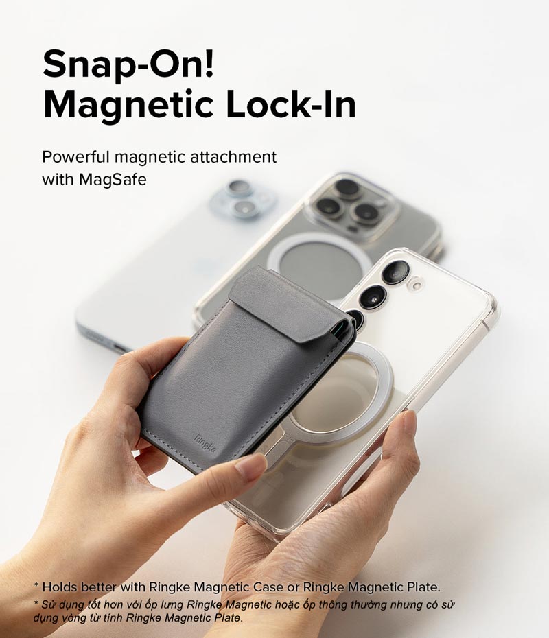 Ví kiêm giá đỡ RINGKE Stand Wallet / Pocket Magnetic - Hàng Chính Hãng