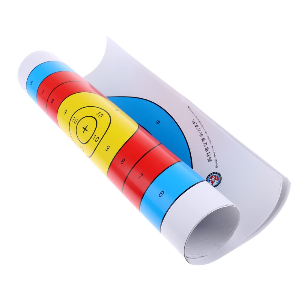 12 Pieces Professional Archery Target Paper For Recurve Bow Longbow 43x43cm