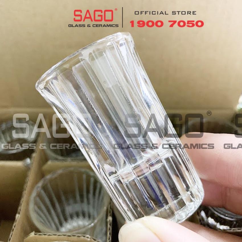 Ly Thủy Tinh  Stripes Shot 22ml |  Thủy Tinh Cao Cấp