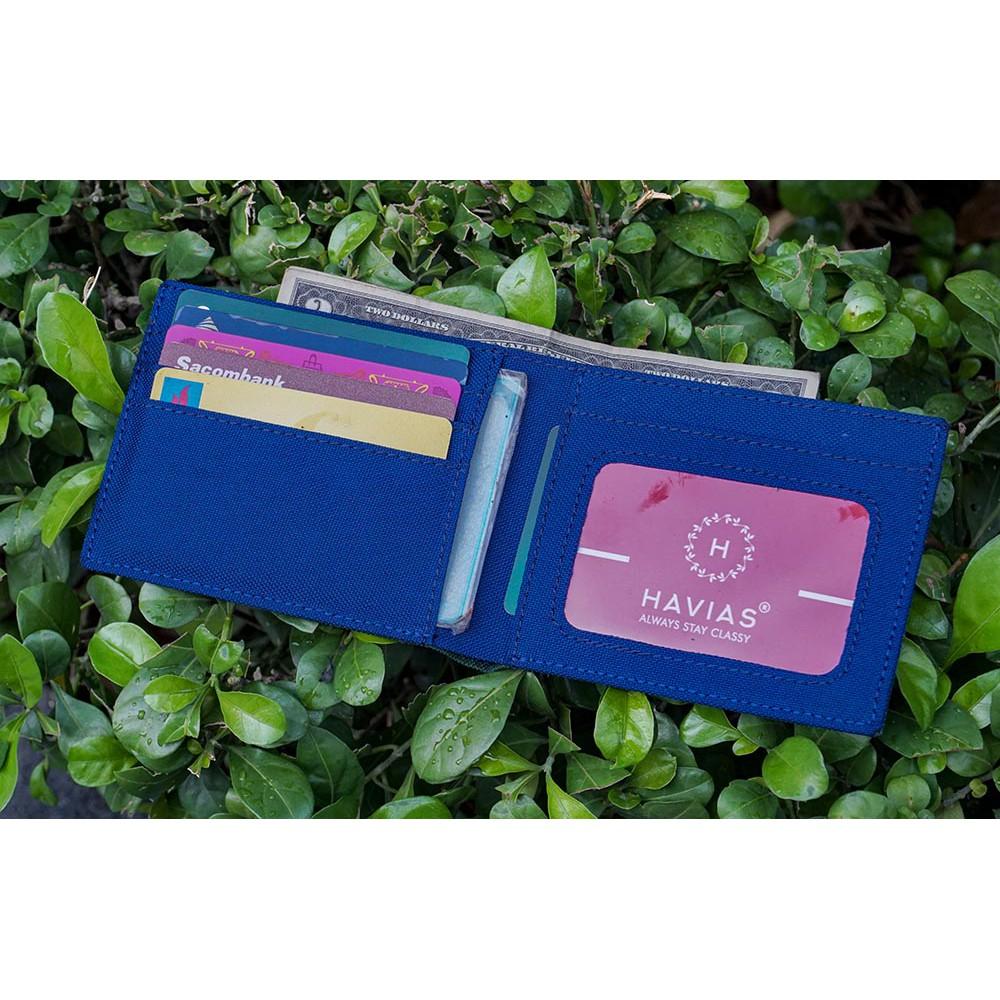 Ví vải Modern Fabric Wallet Xanh Navy HAVIAS