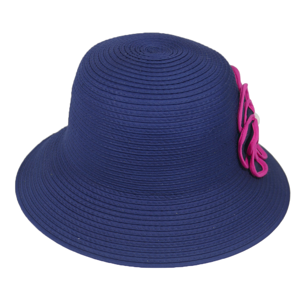 Nón nữ vành rộng 7cm mũ tai bèo mũ vành tròn cao cấp được gắn nhiều mẫu hoa khác nhau thiết kế riêng biệt